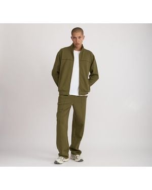 Organic Basics Track Zip Jacket - Green