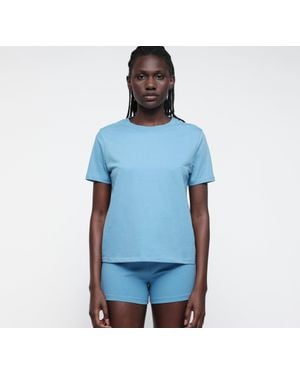 Organic Basics True Regular Tee - Blue