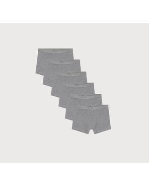 Organic Basics Premium Trunks 6-Pack - Gray