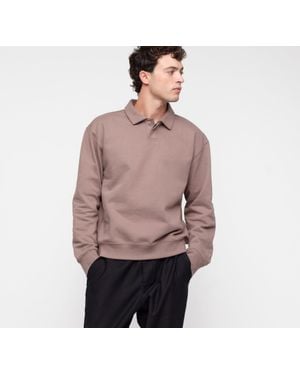 Organic Basics Weekend Polo - Brown