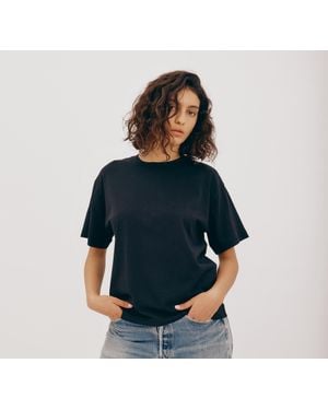 Organic Basics True Boxy Tee - Blue