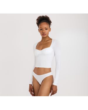 Organic Basics Core Icon Bustier Top - White