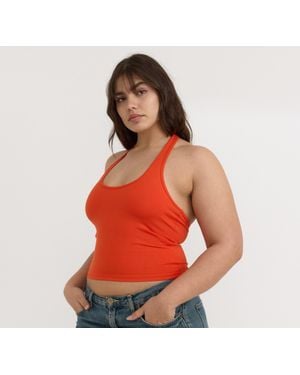 Organic Basics Core Halter Top - Red