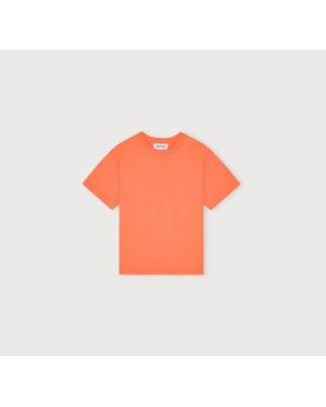 Organic Basics True Heavy Boxy Tee - Orange