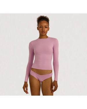 Organic Basics Flex Long Sleeve Tee - Red