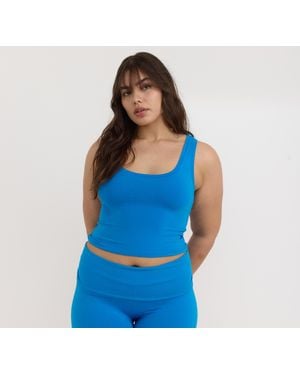 Organic Basics Flex Tank Top - Blue