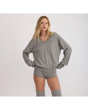 Organic Basics Fine Knit Shorts - Gray