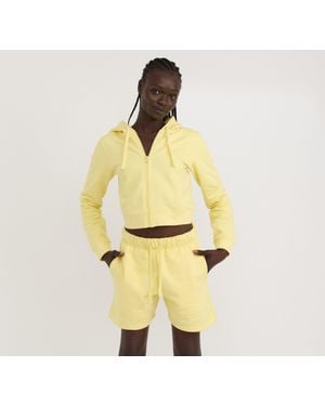 Organic Basics Weekend Longline Shorts - Yellow