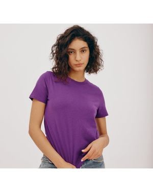 Organic Basics True Regular Tee - Purple