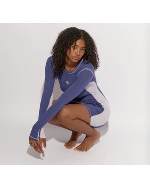 Organic Basics Core Icon Panel Dress - Blue