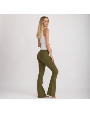 Organic Basics Core Flare Pants - Green