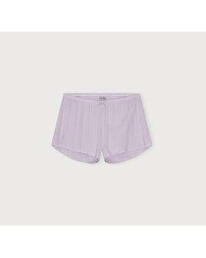 Organic Basics Pointelle Shorts - White