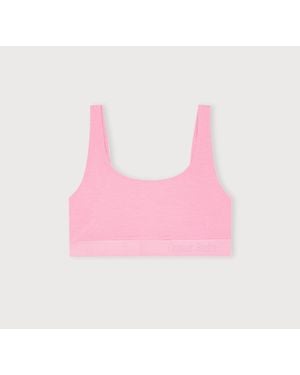 Organic Basics Soft Touch Scoop Neck Bralette - Pink