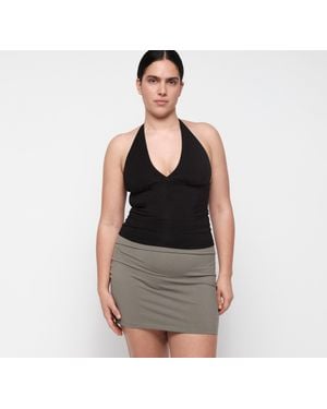 Organic Basics Core Tie Halter - Black