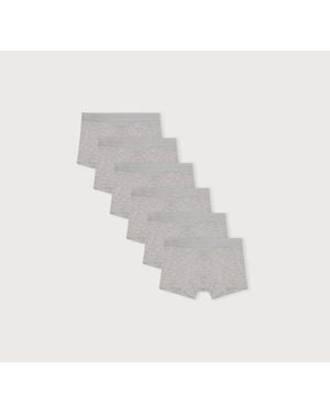 Organic Basics Core Trunks 6-Pack Melange Melange Melange - Gray