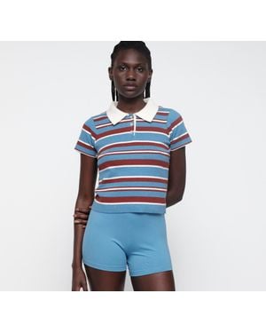 Organic Basics Soft Knit Polo - Blue