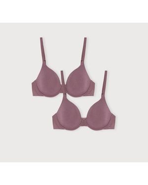 Organic Basics Core Full Coverage Bra 2-Pack - Purple