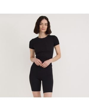 Organic Basics Core Rib Tee - Black