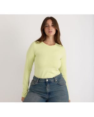 Organic Basics Everyday Regular Long Sleeve Tee - Green