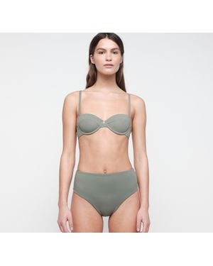 Organic Basics Swim High-Rise Bikini Bottom - Gray