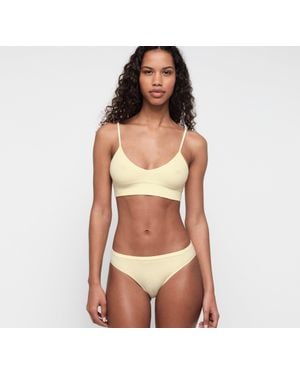 Organic Basics Seamless Waffle High-Leg Briefs - Brown