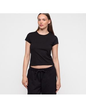 Organic Basics True Heavy Mini Tee - Black