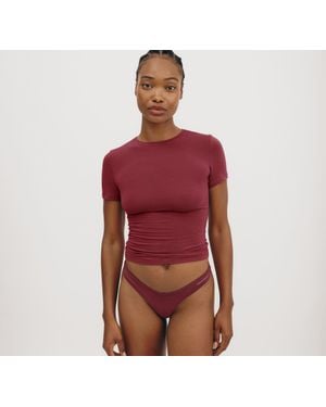 Organic Basics Flex Tee - Red