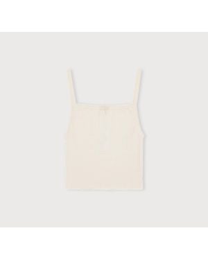 Organic Basics Pointelle Top - Natural
