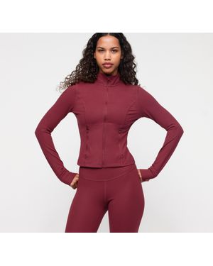 Organic Basics Active Zip Jacket - Red