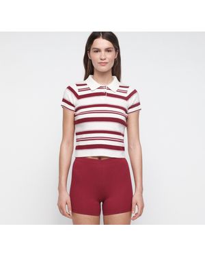 Organic Basics Soft Knit Polo - Red