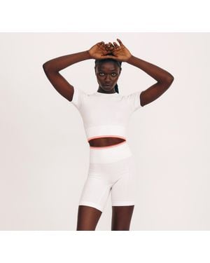 Organic Basics Luxe Touch Crop Tee - White