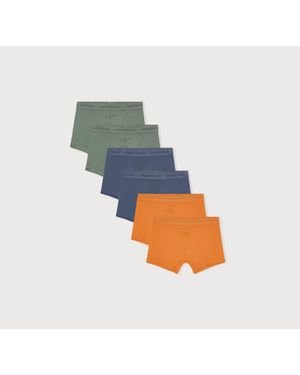 Organic Basics Core Trunks 6-Pack Seaweed Ocher Rainy - Gray