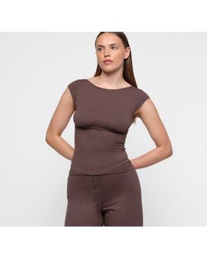 Organic Basics Everyday Corset Top - Brown