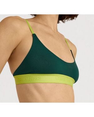 Organic Basics Core Play Open Back Scoop Bralette - Green