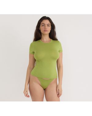 Organic Basics Soft Touch Veil Tee - Green