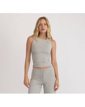 Organic Basics Everyday Boat Neck Top - Gray
