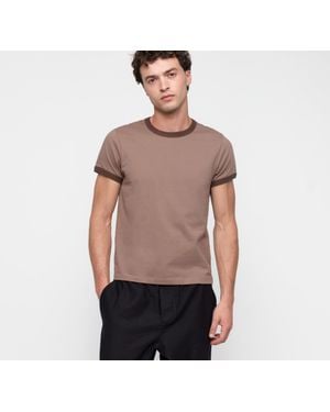 Organic Basics True Heavy Ringer Tee - Gray