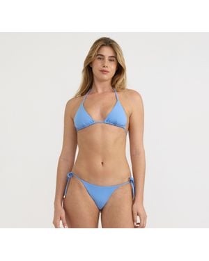 Organic Basics Swim Triangle Bikini Top - Blue
