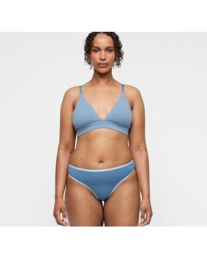 Organic Basics Core Triangle Bralette - Blue
