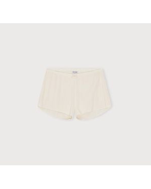 Organic Basics Pointelle Shorts - Natural