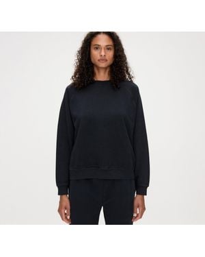 Organic Basics Weekend Oversized Crewneck - Blue