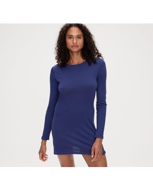 Organic Basics True Sheer Dress - Blue