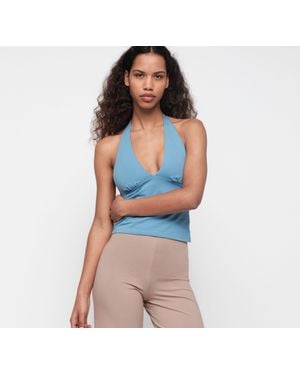 Organic Basics Core Tie Halter - Blue