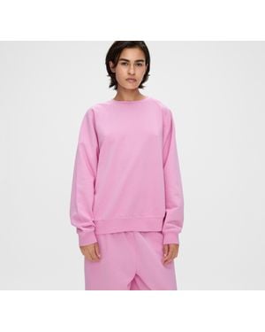 Organic Basics Weekend Oversized Crewneck - Pink