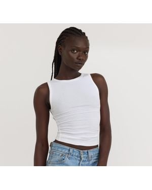 Organic Basics Core Rib Tank Top - White