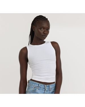 Organic Basics Core Rib Tank Top - White