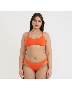 Organic Basics Swim Scoop Bikini Top - Orange