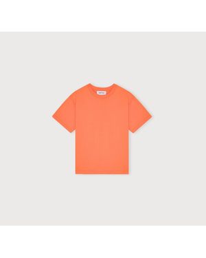 Organic Basics True Heavy Boxy Tee - Orange