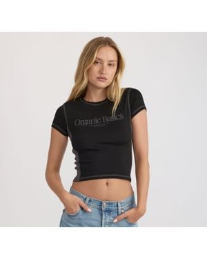 Organic Basics Core Icon 90's Baby Tee - Black