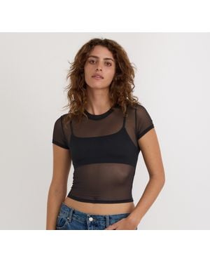 Organic Basics Mesh Tee - Black